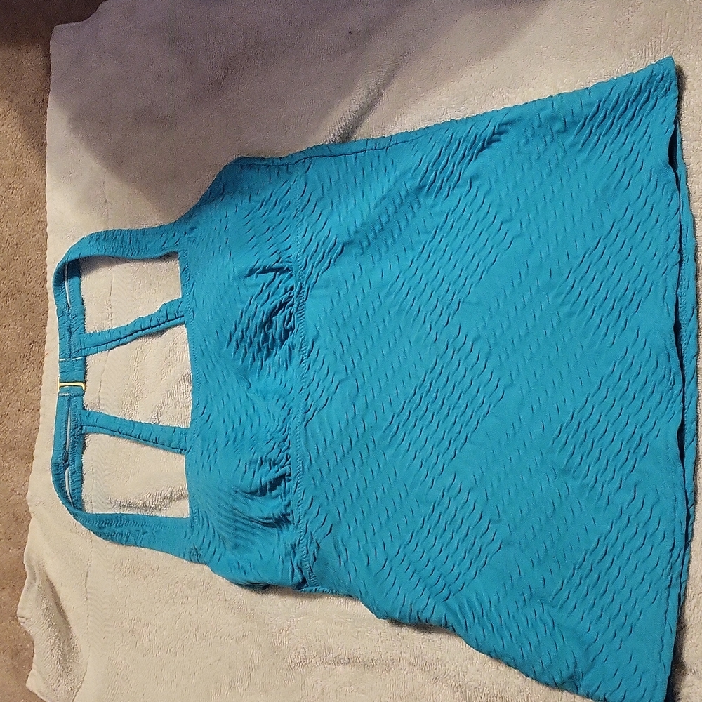 Teal swim top